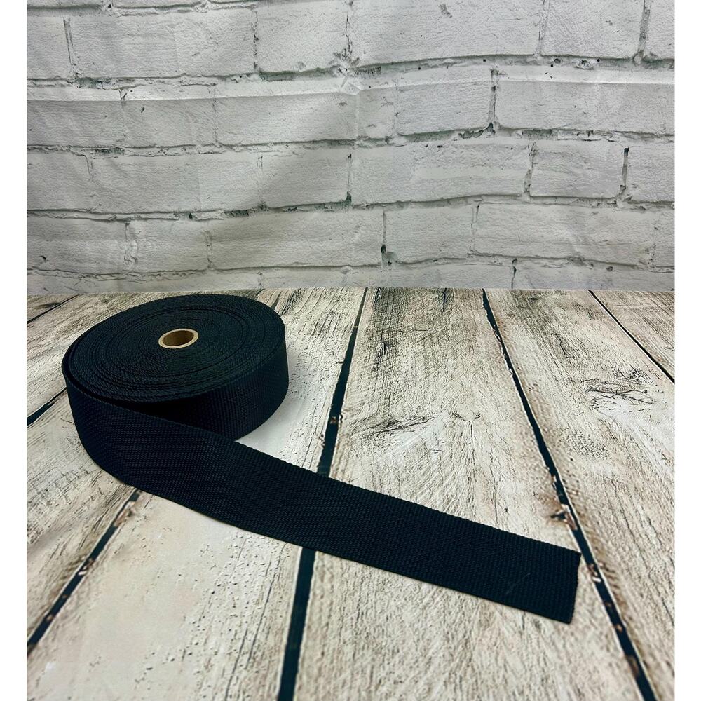 Poly Black Nylon Webbing -New Old Stock-Nylon Strap-2 inch Polyproplene-